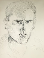 Self-Portrait Drawing 1951 Drawing by Eyvind Earle - 0 Self-Portrait Drawing 1951 Drawing by Eyvind Earle - 0