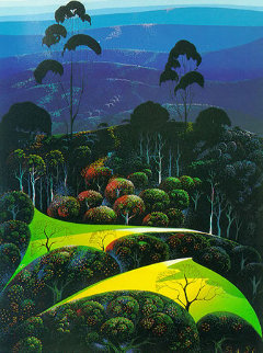 Inland From the Sea 1991 Limited Edition Print - Eyvind Earle Inland From the Sea 1991 Limited Edition Print - Eyvind Earle