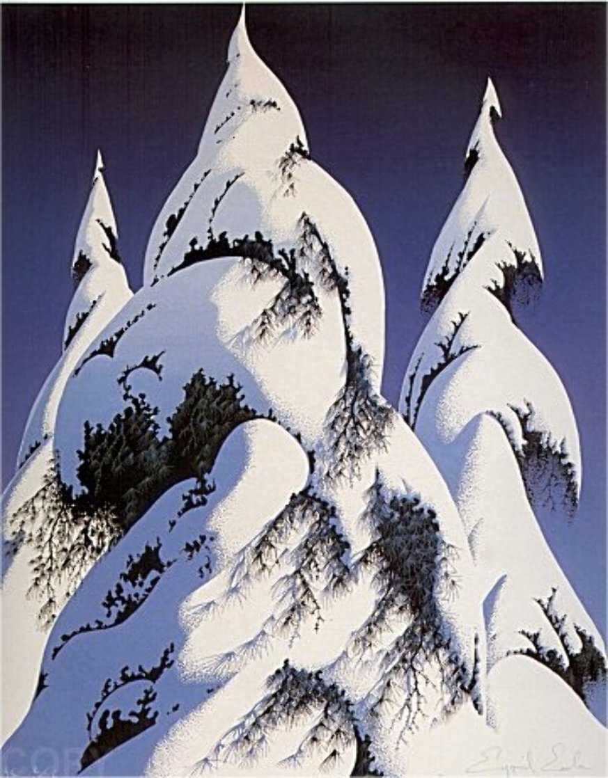 Snow Trees PP 1986 Limited Edition Print by Eyvind Earle