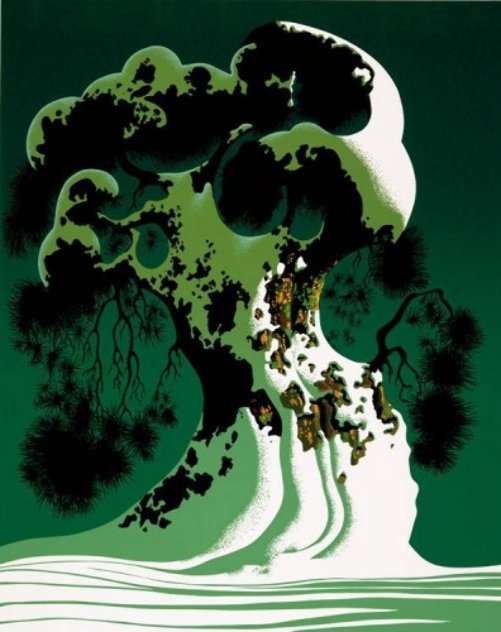 Snow Covered Bonsai 1995 Limited Edition Print by Eyvind Earle