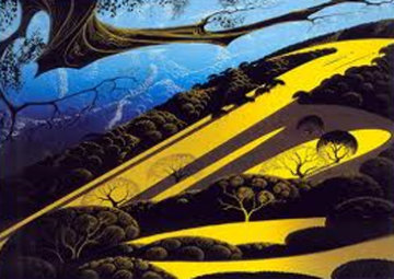 Gaviota Pass 1982 Limited Edition Print - Eyvind Earle Gaviota Pass 1982 Limited Edition Print - Eyvind Earle
