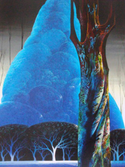Blue Nocturne 1992 Limited Edition Print by Eyvind Earle Blue Nocturne 1992 Limited Edition Print by Eyvind Earle