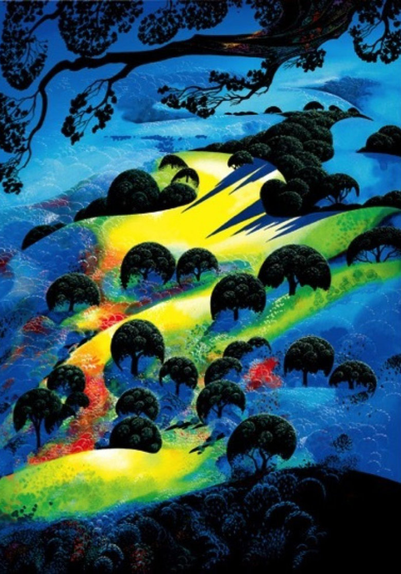 Fading Sunset Flame AP 1995 Limited Edition Print by Eyvind Earle