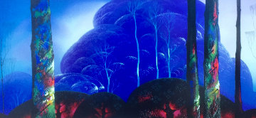 Purple Sunset AP Limited Edition Print - Eyvind Earle Purple Sunset AP Limited Edition Print - Eyvind Earle