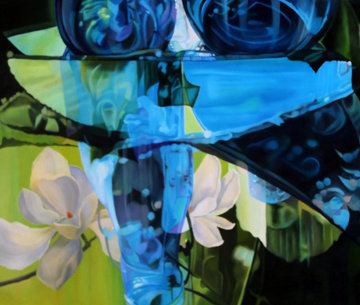 Apparition 1993 34x44 Original Painting - Hilary Eddy Apparition 1993 34x44 Original Painting - Hilary Eddy