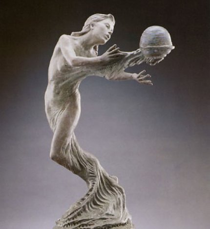 Gaia's Breath Bronze Sculpture 1995 28 in Sculpture - Martin Eichinger