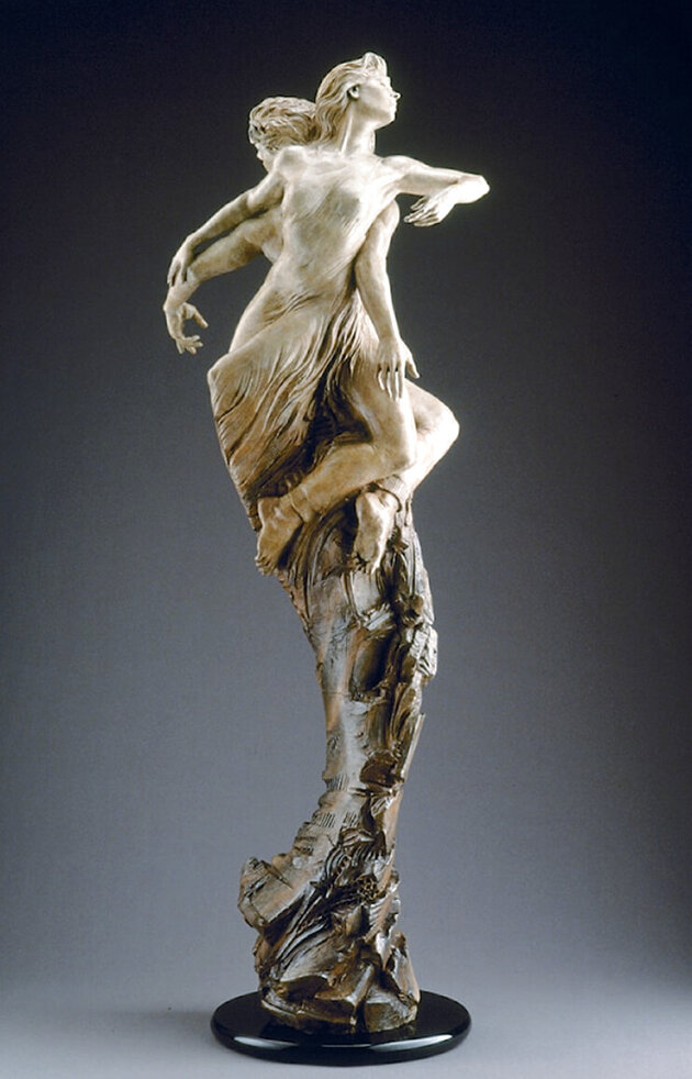 Rapture Bronze Sculpture 36 in - Huge by Martin Eichinger