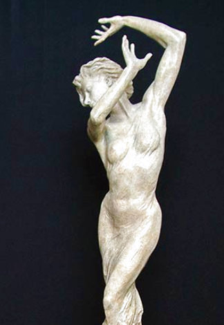 Dance of Yes and No: She  Bronze Life Size Sculpture 2006 66 in Sculpture - Martin Eichinger