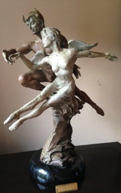 Dancing with the Devil Bronze Sculpture Sculpture by Martin Eichinger