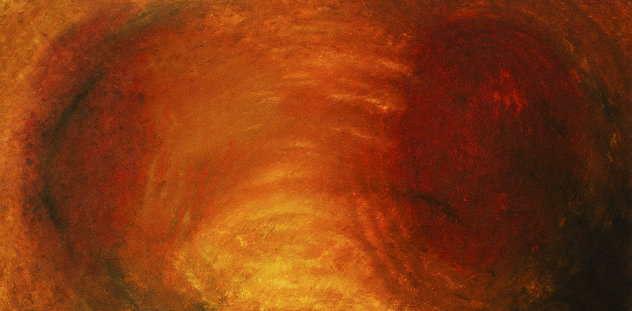 Eternity in Flames 36x72  Huge Original Painting by Shirley Eikhard