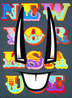 New York Sauce AP 2013 Collaboration with D’Face Limited Edition Print - Ben Eine New York Sauce AP 2013 Collaboration with D’Face Limited Edition Print - Ben Eine