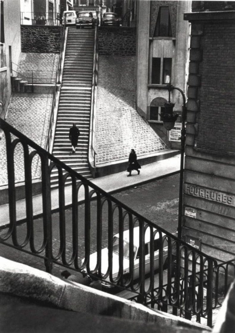 Left Bank Street Paris 1964 Photography by Alfred Eisenstaedt