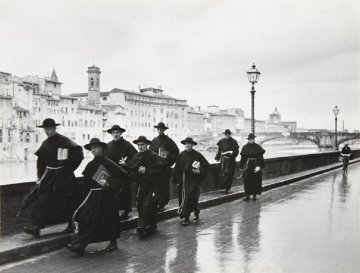 Monks Along the Arno 1935 Limited Edition Print - Alfred Eisenstaedt Monks Along the Arno 1935 Limited Edition Print - Alfred Eisenstaedt