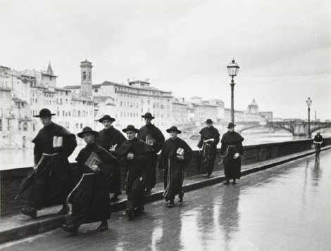 Monks Along the Arno 1935 Limited Edition Print - Alfred Eisenstaedt