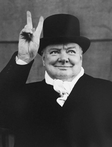 Winston Churchill, Liverpool, 1951 - Great Britain - Peace Limited Edition Print - Alfred Eisenstaedt