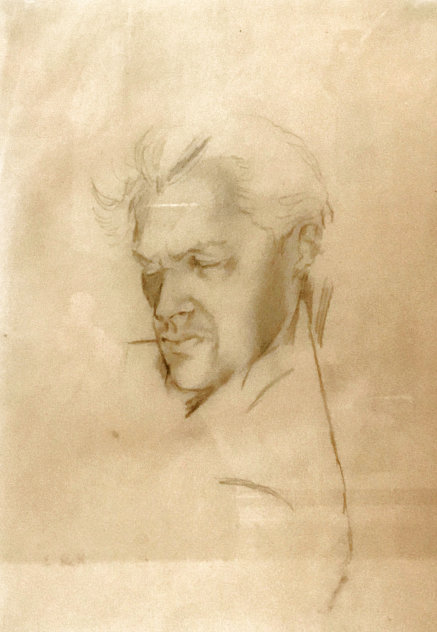 Willem De Kooning Portrait 1939 16x13 Drawing by Elaine De Kooning