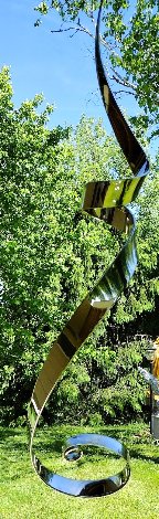 Untitled Abstract Steel Sculpture 40 in - Huge Sculpture - Elijah David Herschler