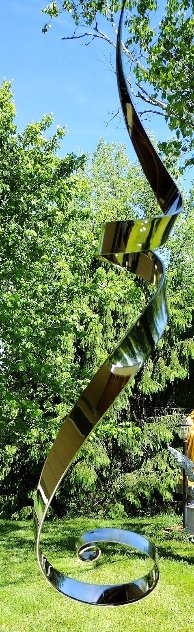 Untitled Abstract Steel Sculpture 40 in - Huge Sculpture by Elijah David Herschler