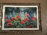 Poppies and Delphiniums 32x44 Original Painting by Peter Ellenshaw - 1