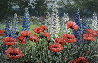 Poppies and Delphiniums 32x44 Original Painting by Peter Ellenshaw - 0