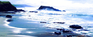 Wood's Cove 1956 26x56 Original Painting - Peter Ellenshaw Wood's Cove 1956 26x56 Original Painting - Peter Ellenshaw