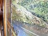 Lough Caragh 1975 44x76 Huge Irish Landscape - Mural Size - Ireland Original Painting by Peter Ellenshaw - 4