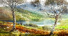 Lough Caragh 1975 44x76 Huge Irish Landscape - Mural Size - Ireland Original Painting by Peter Ellenshaw - 0