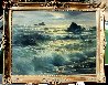 Golden Hour - (California Seascape) 1957 47x37 Original Painting by Peter Ellenshaw - 1