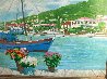 Charlotte Amalie 1986 53x63 Original Painting by Russ Elliott - 1