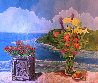Megans Bay 2002 48x54 Huge Original Painting by Russ Elliott - 0