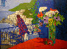 Positano View, Italy 1998 30x40 Huge - Italy Original Painting by Russ Elliott - 0