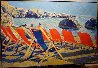 Tiberius Beach, Italy 2005 Embelliished Limited Edition Print by Russ Elliott - 1