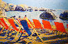 Tiberius Beach, Italy 2005 Embelliished Limited Edition Print by Russ Elliott - 0
