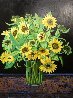 Sunflowers 2008 40x30 - Huge Original Painting by Russ Elliott - 0