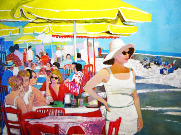 Evangeline Waiting 36x48 Original Painting - Russ Elliott Evangeline Waiting 36x48 Original Painting - Russ Elliott