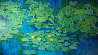 Blue Lilly Pond 36x60 Huge Original Painting by Russ Elliott - 0