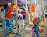 Montauk Fisherman 30x40 Huge Original Painting by Russ Elliott - 0