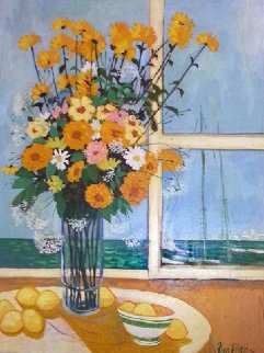 Untitled Bouquet, 1975 48x36 Original Painting - Russ Elliott Untitled Bouquet, 1975 48x36 Original Painting - Russ Elliott