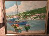 Charlotte Amalie 1986 53x63 Huge Original Painting by Russ Elliott - 1
