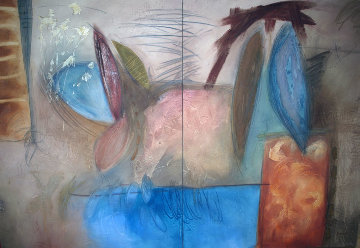 Archaic Cadence Diptych 60x88 Huge - Mural Size Original Painting - Enrico Embroli Archaic Cadence Diptych 60x88 Huge - Mural Size Original Painting - Enrico Embroli