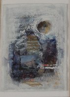 Composition 153 12x18 Works on Paper (not prints) by Nissan Engel - 2 Composition 153 12x18 Works on Paper (not prints) by Nissan Engel - 2