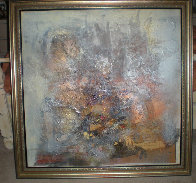 Cadence II 1992 39x39 Huge Original Painting by Nissan Engel - 3 Cadence II 1992 39x39 Huge Original Painting by Nissan Engel - 3