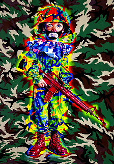 Camo Tramp Boy PP 2008 Limited Edition Print - Ron English Camo Tramp Boy PP 2008 Limited Edition Print - Ron English