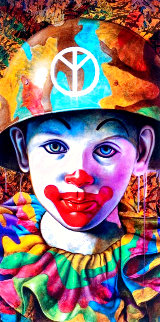 Camo Peace Clown - Welcome Wall 2020 Limited Edition Print - Ron  English