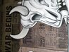 X-ray Division Guernica 2010 60x120 - Huge Mural Size - Signed Twice Original Painting by Ron English - 11