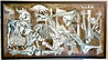 X-ray Division Guernica 2010 60x120 - Huge Mural Size - Signed Twice Original Painting by Ron English - 2