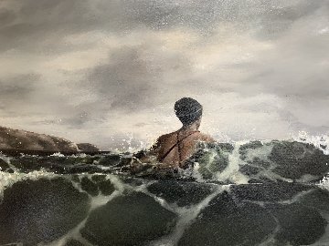 Pushing Through 2002 39x48 Original Painting - Eric Zener Pushing Through 2002 39x48 Original Painting - Eric Zener