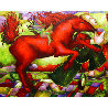 Le Cheval D'Orguiel 2000 61x70 - Huge Mural Sized Original Painting by  Ernesto - 2