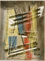Untitled Abstract 1952 8x6 Works on Paper (not prints) by Jimmy Ernst - 0