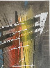 Untitled Abstract Gouache  1952 8x6 Works on Paper (not prints) by Jimmy Ernst - 3